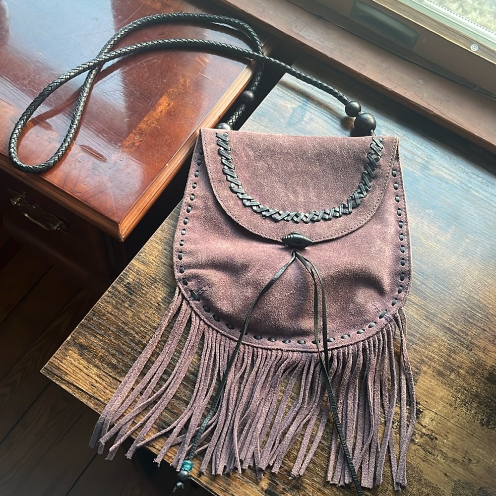 Lucky Brand Suede Leather Cross Body